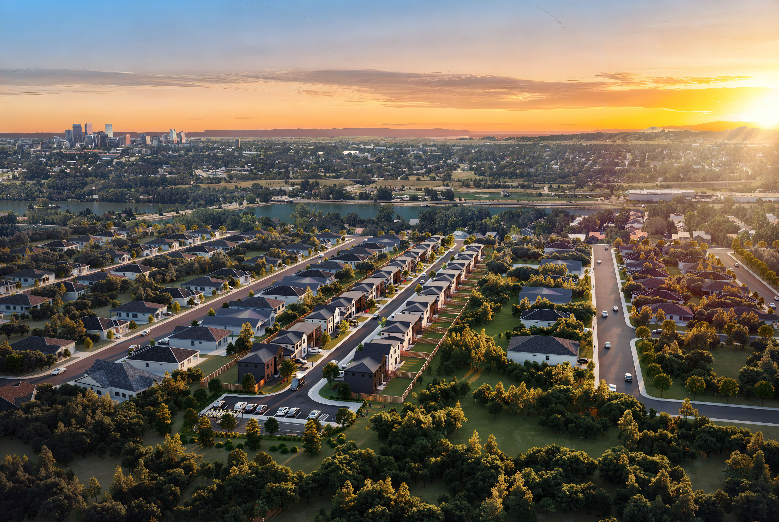 Aerial View Hardin Farms